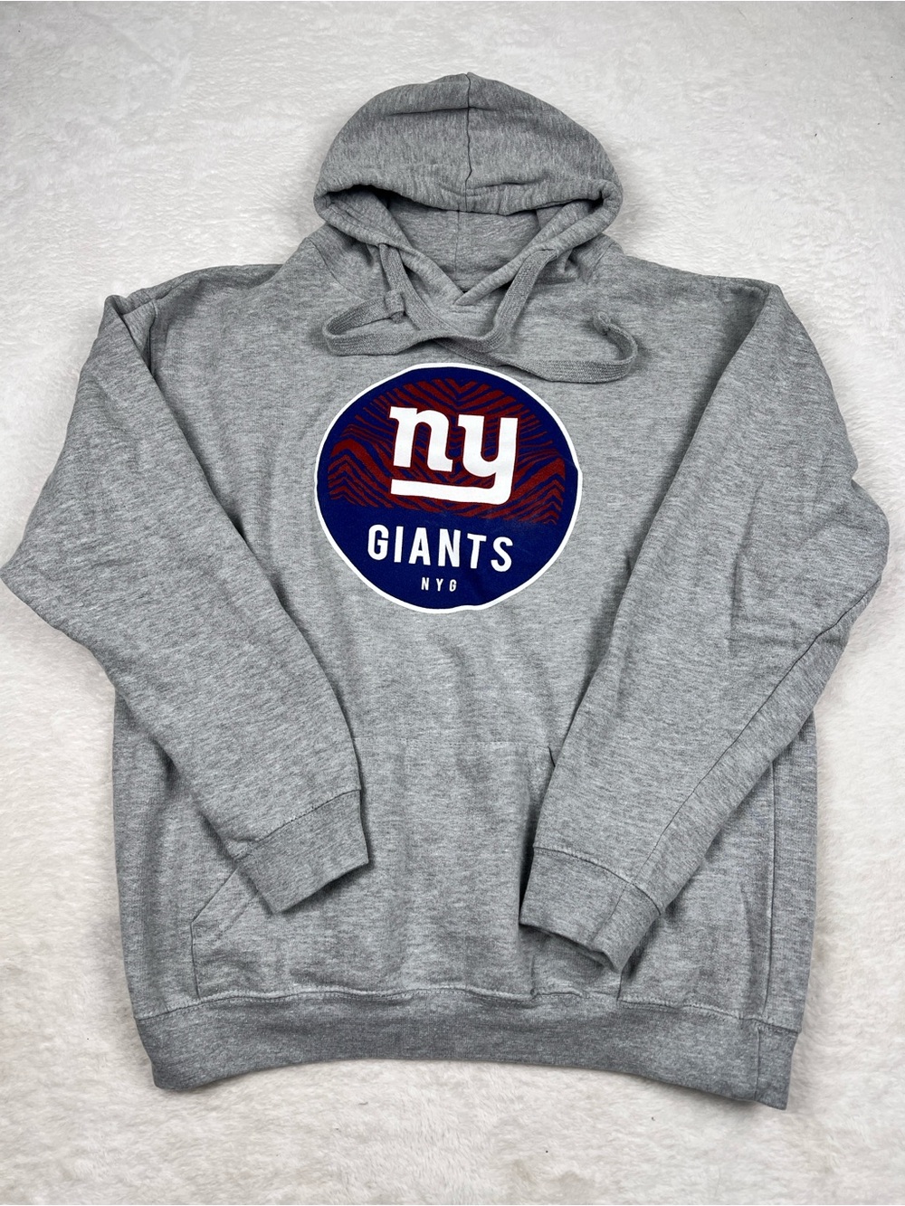 NFL Team Apparel NY Giants Gray Pullover Hoodie Women’s Large